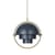 Suspension Multi-Lite Small métal bleu / Ø 25 cm - Modulable & orientable / Réédition 1972 - Gubi