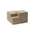 Table basse Matrix / 52 x 52 x H 38 cm - Béton - Mogg