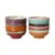 Ciotola 70s ceramics ceramica multicolore / Set di 4 - Ø 13,5 x H 8 cm / 50 cl - HK LIVING
