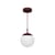 Sospensione Mooon! LED metallo vetro viola / Sfera di vetro - Bluetooth - Ø 25 cm - Fermob