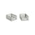 Lot de 2 paniers Colour Crate MINI plastique gris / 17 x 13 cm - Recyclé - Hay