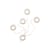 Fleur de Givre Wall light with plug plastic material white transparent LED - Wal fixing - Tsé-Tsé