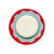 Assiette à dessert Wavy céramique rouge / Ø 20 cm - Peint à la main - LAETITIA ROUGET