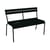 Banc avec dossier Luxembourg métal noir / 3 places - L 118 cm - Fermob