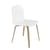 Chaise Visu blanc bois naturel / Pieds bois - Muuto