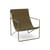 Fauteuil Desert tissu vert / Structure Olive - Bouteilles plastique recyclées - Ferm Living