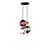 Pendelleuchte Meltdown glas bunt / 4 Glaskugeln - Cappellini