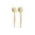 Posate da insalata  materiale plastico giallo - HK LIVING