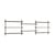 Scaffale Wall Shelving – ws.65.3 legno marrone / L 239 x H 65 x P 17,5 cm - MOEBE