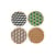 Versailles Dessert plate ceramic multicoloured / Set of 4 - Ø 16.5 cm - Jonathan Adler