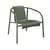 Fauteuil bas Nami plastique vert / Plastique recyclé - Houe
