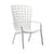 Fauteuil empilable Folio blanc / Dossier multiposition - NARDI