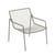 Niedrig stapelbarer Sessel Rio R50 metall grau / Metall - Emu