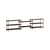 Regal Shelving System – s.65.3.A holz braun / B 239 x H 85 x T 35 cm - MOEBE