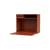 Secrétaire mural Studio bois orange / L 69,6 x H 58,2 cm - MONTANA