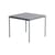Table carrée Fromme métal gris / Aluminium - 70 x 70 cm - Petite Friture