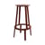 Tabouret haut pivotant Revolver métal rouge / H 75 cm - Hay