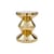 Tabouret Zig Zag Metal or - Pols Potten