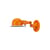 Applique Signal SI300 métal orange / Design 1950 - Orientable + interrupteur intégré - Jieldé