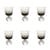 Bicchiere da vino Eternal Snow S vetro grigio / Set di 6 - Ø 6,3 x H 9,5 cm - Serax