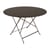 Tavolo pieghevole Bistro metallo marrone / Ø 117 cm - 6/8 persone - Foro per ombrellone - Fermob