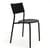 Chaise empilable SSDr plastique noir / Plastique recyclé - TIPTOE