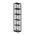 Étagère Tristano Large métal noir / H 190 cm - Zeus