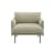 Fauteuil rembourré Outline Soft tissu beige - Muuto