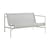 Gartensofa 2-Sitzer Palissade Cord Lounge textil grau / L 139 cm - Kordel Recycelter Stoff - Hay