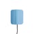 Applique avec prise Apex métal bleu / Orientable - Hay