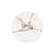 Assiette Kintsugi céramique blanc / or fin - Seletti