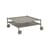 Couchtisch Flow metall beige / 95 x 95 x H 45 cm - Rollen - Muuto