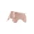 Décoration Eames Elephant RE (1945) rose / L 78,5 cm - Plastique recyclé - Vitra