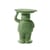 Ambrogio End table plastic material green / 42.5 x 38.5 x H 60.5 cm - Polyethylene - Slide