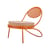 Fauteuil rembourré Copacabana métal orange / Mathieu Matégot, 1955 - Gubi