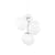 Sospensione Melt Chandelier Mini materiale plastico bianco / LED - Ø 54 x H 63 cm - Tom Dixon