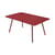 rechteckiger Tisch Luxembourg metall rot / 165 x 100 cm - 6 bis 8 Personen - Fermob