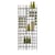 scaffale per vino Metrica A Wine marrone metallo / 58 bottiglie - L 78 x P 25 x H 190 cm - Mogg
