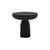 Table d'appoint Olo Colours - Bois laqué bois noir / Ø 50 x H 47 cm - Mogg