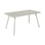 Tavolo rettangolare Luxembourg metallo grigio / 143 x 80 cm (6 persone) - Foro per parasole - Fermob