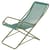 Chaise longue pliable Bahama métal bleu vert - Emu