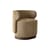 Gepolsterter Sessel Giulio textil braun - NV GALLERY