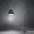 Lampadaire Tolomeo Mega métal tissu noir / Ø 36 cm - H 148 à 327 cm - Artemide