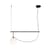 Pendelleuchte nh S2 glas schwarz gold metall / Kugel Ø 22 cm - L 87 cm - Artemide