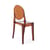 Chaise empilable Victoria Ghost plastique orange / Polycarbonate 2.0 - Philippe Starck, 2005 - Kartell