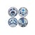 Set de 4 dessous de verre Druggist céramique / Porcelaine & or - Jonathan Adler