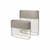 Set de 2 jardinières sur pied Fenja métal beige / L 72 x H 80 cm - BROSTE COPENHAGEN