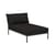 Divano per esterni Level 2 tessuto nero / Schienale extra morbido - P 139 cm - Houe