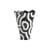 Shadow Vase ceramic black by Jessica Hans / Hand-painted ceramic - Hay