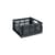 Colour Crate Basket plastic material grey Medium Square / 29.5 x 29.5 cm - Hay